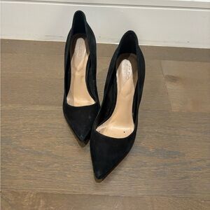 ALDO Women's Black Pointed-Toe Suede Pumps